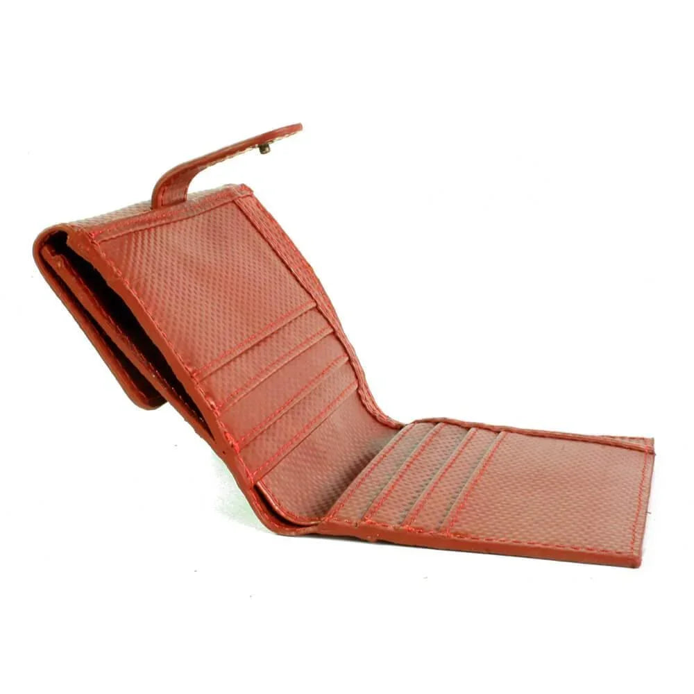 Elvis & Kresse Red Fire Hose Collection - Compact Purse - Purse - cf-type-purse, col-gifts, col-gifts-for-women, us-retail - Upcycle Studio
