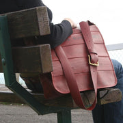 Elvis & Kresse Red Fire Hose Collection - Messenger Bag - Bag - cf-type-bag, col-gifts, col-gifts-for-men, col-gifts-for-woman, col-laptop-bags, us-retail - Upcycle Studio