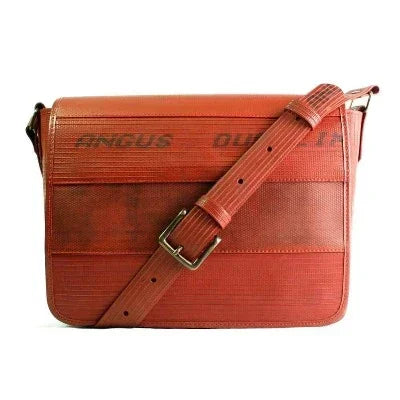 Elvis & Kresse Red Fire Hose Collection - Messenger Bag - Bag - cf-type-bag, col-gifts, col-gifts-for-men, col-gifts-for-woman, col-laptop-bags, us-retail - Upcycle Studio
