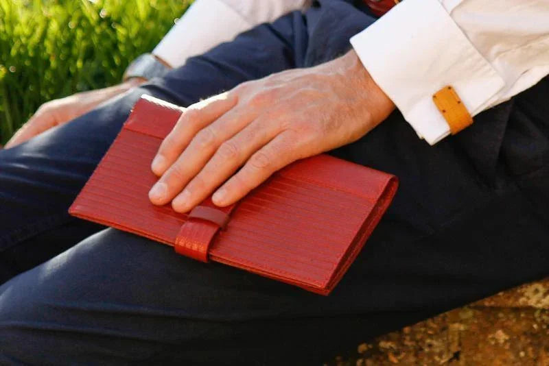 Elvis & Kresse Red Fire Hose Collection - Travel Wallet - Wallet - cf-type-wallet, col-gifts, col-gifts-for-men, us-retail - Upcycle Studio