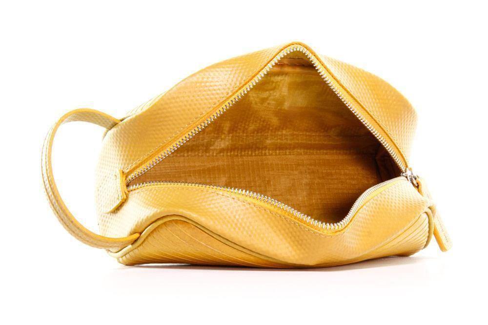 Elvis & Kresse Yellow Fire Hose Collection - Travel Accessories Bag - Toiletry Bag - Bathroom, cf-type-toiletry-bag, col-gifts, col-gifts-for-men, us-retail - Upcycle Studio
