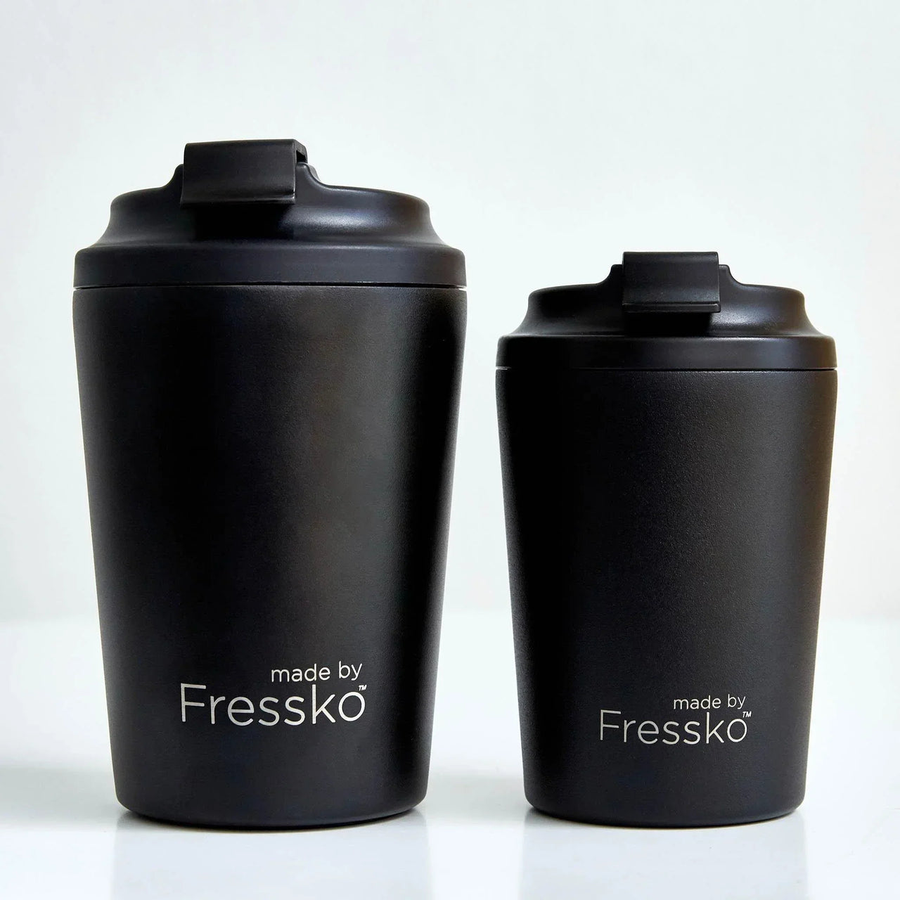 Fressko Camino 12oz Reusable Coffee Cups - Black - Reusable Coffee Cup - cf-type-reusable-coffee-cup, col-gifts, col-gifts-for-men, col-gifts-for-woman, col-kitchen, us-retail - Upcycle Studio