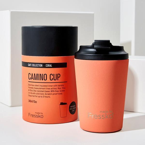 Fressko Camino 12oz Reusable Coffee Cups - Coral - Reusable Coffee Cup - cf-type-reusable-coffee-cup, col-gifts, col-gifts-for-woman, col-kitchen, us-retail - Upcycle Studio