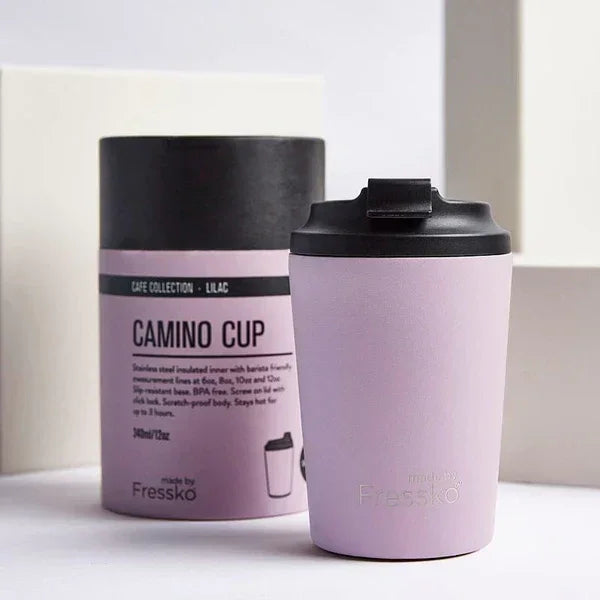 Fressko Camino 12oz Reusable Coffee Cups - Lilac - Reusable Coffee Cup - cf-type-reusable-coffee-cup, col-gifts, col-gifts-for-woman, col-kitchen, us-retail - Upcycle Studio