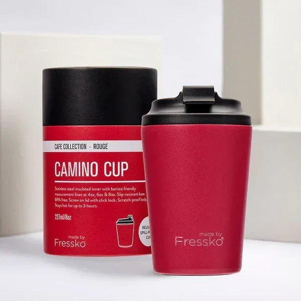 Fressko Camino 12oz Reusable Coffee Cups - Rouge - Reusable Coffee Cup - cf-type-reusable-coffee-cup, col-gifts, col-gifts-for-woman, col-kitchen, us-retail - Upcycle Studio