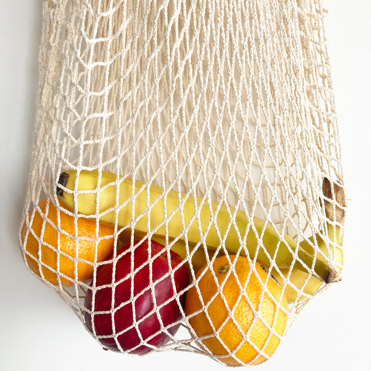 green essentials 100% Certified Organic Cotton Mesh Shopping Bag – SHORT HANDLED - Reusable Shopping Bag - cf-type-reusable-shopping-bag, us-retail - Upcycle Studio