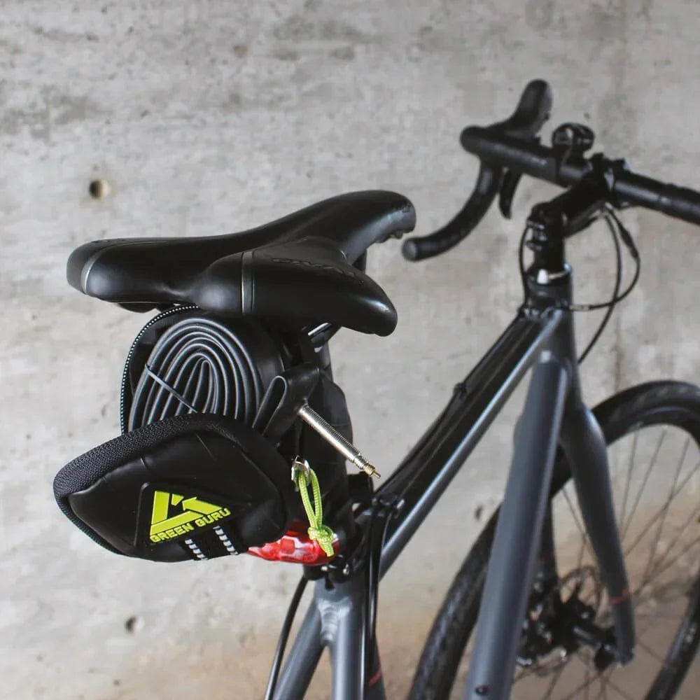Green Guru Clutch Bike Saddle Bag - Bike Bag - cf-type-bike-bag, col-gifts, col-gifts-for-men, us-retail - Upcycle Studio