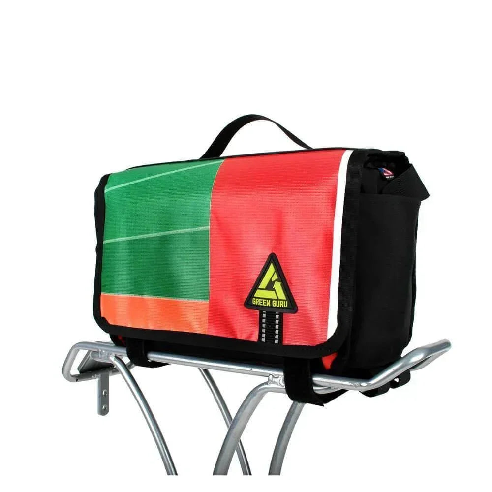 Green Guru Kickstand Cooler 9L Rear Rack Bike Bag - Bike Bag - cf-type-bike-bag, col-gifts, col-gifts-for-men, us-retail - Upcycle Studio