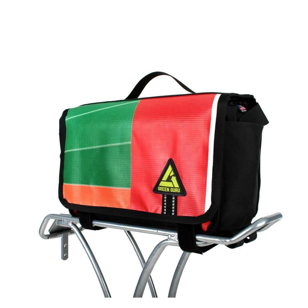 Green Guru Kickstand Cooler 9L Rear Rack Bike Bag - Upcycle Studio