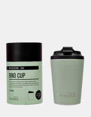 Fressko Bino Cup 8oz - Sage | Re Usable Coffee Cup | reusable cup | Take away Coffee Cup | Cafe Coffee Cup | Best Reusable coffee cup | Refillable Coffee Cup | Eco Coffee Cup | Camping cups | Kids cups | Cups | Reusable tea cup | personalised coffee cup Australia | online reusable coffee cup Australia | custom coffee cups | Upcycle Studio