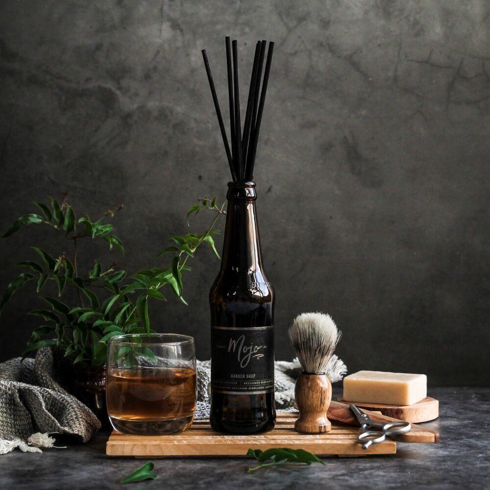 Mojo Beer Bottle Diffuser Barber Shop - Diffuser - Bathroom, cf-type-diffuser, col-gifts, col-gifts-for-men, us-retail - Upcycle Studio