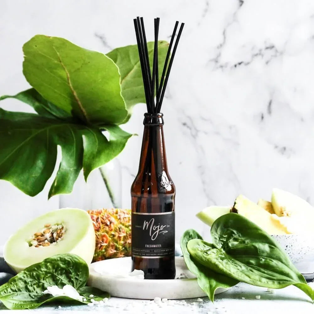 Mojo Beer Bottle Diffuser Fresh Water - Diffuser - Bathroom, cf-type-diffuser, col-gifts, col-gifts-for-men, col-gifts-for-women, us-retail - Upcycle Studio