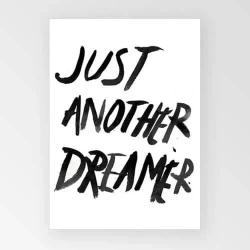 Rachel Kennedy A3 Print - JUST ANOTHER DREAMER - Print - cf-type-print, us-retail - Upcycle Studio