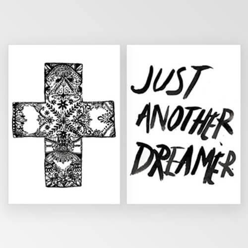Rachel Kennedy A3 Print - JUST ANOTHER DREAMER - Print - cf-type-print, us-retail - Upcycle Studio