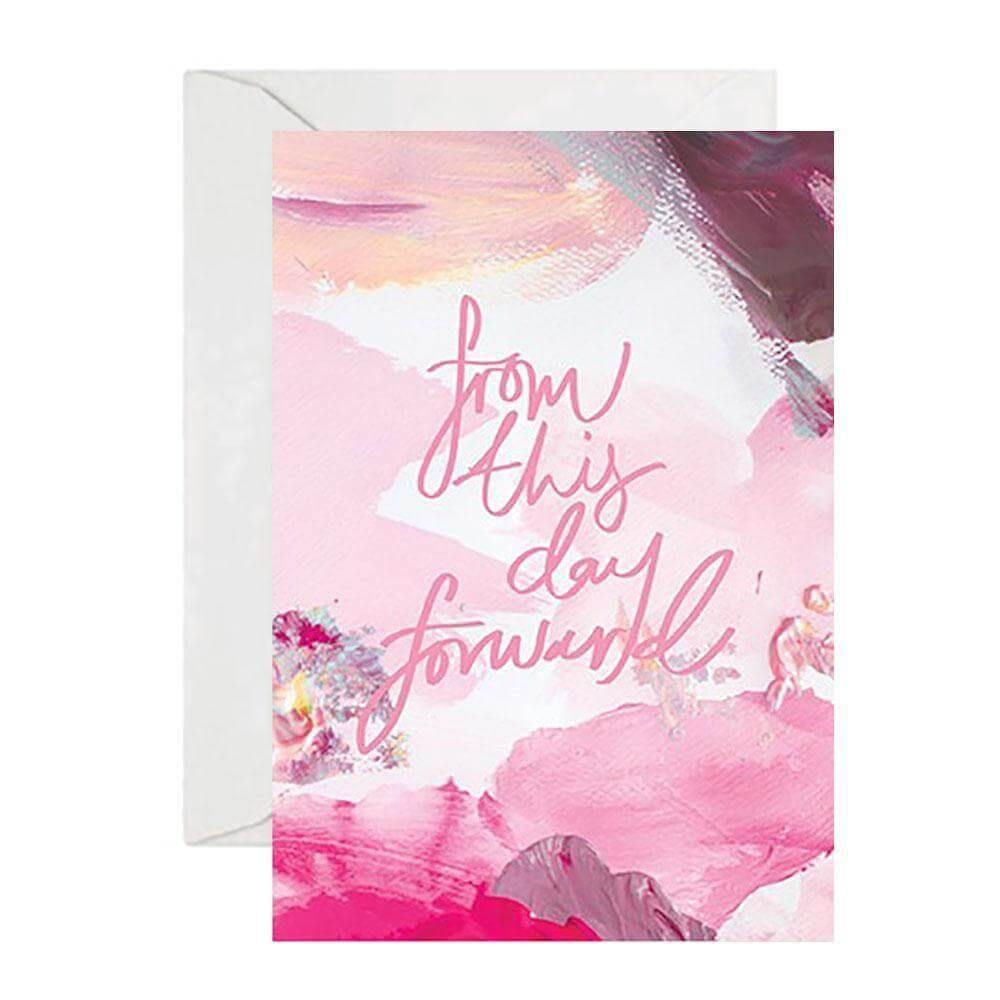 Rachel Kennedy Card - From This Day Forward - Wedding Card - Upcycle Studio