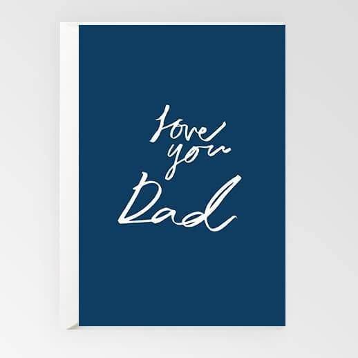 Rachel Kennedy Card Love You Dad Father's Day Card - Upcycle Studio