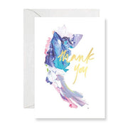 Rachel Kennedy Card - Thank You Card #3 - Swirl - Upcycle Studio